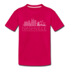 Nashville, Tennessee Youth T-Shirt - Skyline Youth Nashville Tee - dark pink