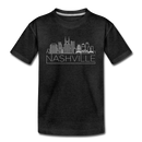 Nashville, Tennessee Youth T-Shirt - Skyline Youth Nashville Tee - charcoal gray