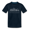 Nashville, Tennessee Youth T-Shirt - Skyline Youth Nashville Tee - deep navy