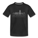 Oklahoma City, Oklahoma Youth T-Shirt - Skyline Youth Oklahoma City Tee - black