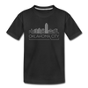 Oklahoma City, Oklahoma Youth T-Shirt - Skyline Youth Oklahoma City Tee - black
