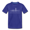 Oklahoma City, Oklahoma Youth T-Shirt - Skyline Youth Oklahoma City Tee - royal blue
