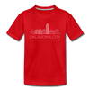 Oklahoma City, Oklahoma Youth T-Shirt - Skyline Youth Oklahoma City Tee - red