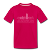 Oklahoma City, Oklahoma Youth T-Shirt - Skyline Youth Oklahoma City Tee - dark pink