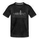 Oklahoma City, Oklahoma Youth T-Shirt - Skyline Youth Oklahoma City Tee - charcoal gray
