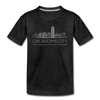 Oklahoma City, Oklahoma Youth T-Shirt - Skyline Youth Oklahoma City Tee - charcoal gray