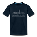 Oklahoma City, Oklahoma Youth T-Shirt - Skyline Youth Oklahoma City Tee - deep navy