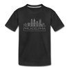 Philadelphia, Pennsylvania Youth T-Shirt - Skyline Youth Philadelphia Tee - black