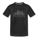 Philadelphia, Pennsylvania Youth T-Shirt - Skyline Youth Philadelphia Tee - black