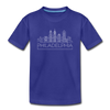 Philadelphia, Pennsylvania Youth T-Shirt - Skyline Youth Philadelphia Tee - royal blue