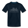 Philadelphia, Pennsylvania Youth T-Shirt - Skyline Youth Philadelphia Tee - deep navy