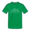 Philadelphia, Pennsylvania Youth T-Shirt - Skyline Youth Philadelphia Tee - kelly green