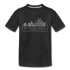 Pittsburgh, Pennsylvania Youth T-Shirt - Skyline Youth Pittsburgh Tee - black