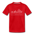 Pittsburgh, Pennsylvania Youth T-Shirt - Skyline Youth Pittsburgh Tee - red