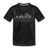 Pittsburgh, Pennsylvania Youth T-Shirt - Skyline Youth Pittsburgh Tee - charcoal gray