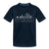 Pittsburgh, Pennsylvania Youth T-Shirt - Skyline Youth Pittsburgh Tee - deep navy
