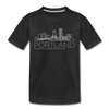 Portland, Oregon Youth T-Shirt - Skyline Youth Portland Tee - black