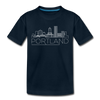 Portland, Oregon Youth T-Shirt - Skyline Youth Portland Tee - deep navy