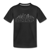 Phoenix, Arizona Youth T-Shirt - Skyline Youth Phoenix Tee - black