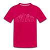 Phoenix, Arizona Youth T-Shirt - Skyline Youth Phoenix Tee - dark pink