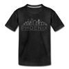 Phoenix, Arizona Youth T-Shirt - Skyline Youth Phoenix Tee - charcoal gray
