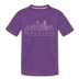 Raleigh, North Carolina Youth T-Shirt - Skyline Youth Raleigh Tee - purple