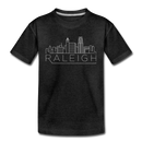 Raleigh, North Carolina Youth T-Shirt - Skyline Youth Raleigh Tee - charcoal gray
