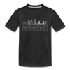 Sacramento, California Youth T-Shirt - Skyline Youth Sacramento Tee - black