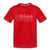 Sacramento, California Youth T-Shirt - Skyline Youth Sacramento Tee - red