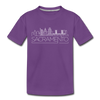 Sacramento, California Youth T-Shirt - Skyline Youth Sacramento Tee - purple