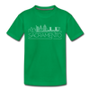 Sacramento, California Youth T-Shirt - Skyline Youth Sacramento Tee - kelly green