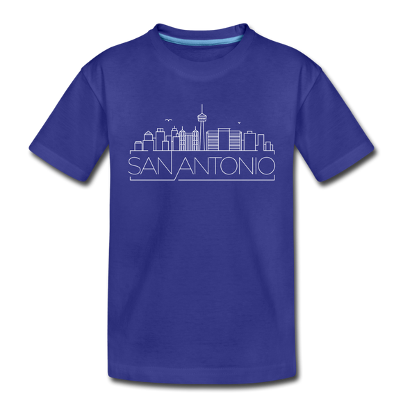 San Antonio, Texas Youth T-Shirt - Skyline Youth San Antonio Tee - royal blue