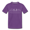 San Francisco, California Youth T-Shirt - Skyline Youth San Francisco Tee - purple