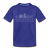 Sioux Falls, South Dakota Youth T-Shirt - Skyline Youth Sioux Falls Tee - royal blue