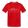 Sioux Falls, South Dakota Youth T-Shirt - Skyline Youth Sioux Falls Tee - red