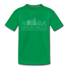 Sioux Falls, South Dakota Youth T-Shirt - Skyline Youth Sioux Falls Tee - kelly green