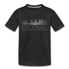 Saint Paul, Minnesota Youth T-Shirt - Skyline Youth Saint Paul Tee - black