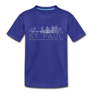 Saint Paul, Minnesota Youth T-Shirt - Skyline Youth Saint Paul Tee - royal blue