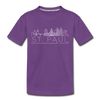 Saint Paul, Minnesota Youth T-Shirt - Skyline Youth Saint Paul Tee - purple