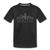 Seattle, Washington Youth T-Shirt - Skyline Youth Seattle Tee - black
