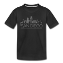 San Diego, California Youth T-Shirt - Skyline Youth San Diego Tee - black