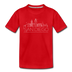 San Diego, California Youth T-Shirt - Skyline Youth San Diego Tee - red