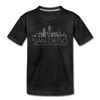 San Diego, California Youth T-Shirt - Skyline Youth San Diego Tee - charcoal gray