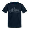 San Diego, California Youth T-Shirt - Skyline Youth San Diego Tee - deep navy