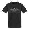 Savannah, Georgia Youth T-Shirt - Skyline Youth Savannah Tee - black