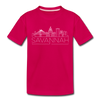 Savannah, Georgia Youth T-Shirt - Skyline Youth Savannah Tee - dark pink