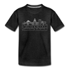 Savannah, Georgia Youth T-Shirt - Skyline Youth Savannah Tee - charcoal gray