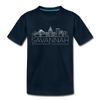 Savannah, Georgia Youth T-Shirt - Skyline Youth Savannah Tee - deep navy