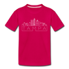 Tampa, Florida Youth T-Shirt - Skyline Youth Tampa Tee - dark pink