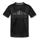 Tampa, Florida Youth T-Shirt - Skyline Youth Tampa Tee - charcoal gray